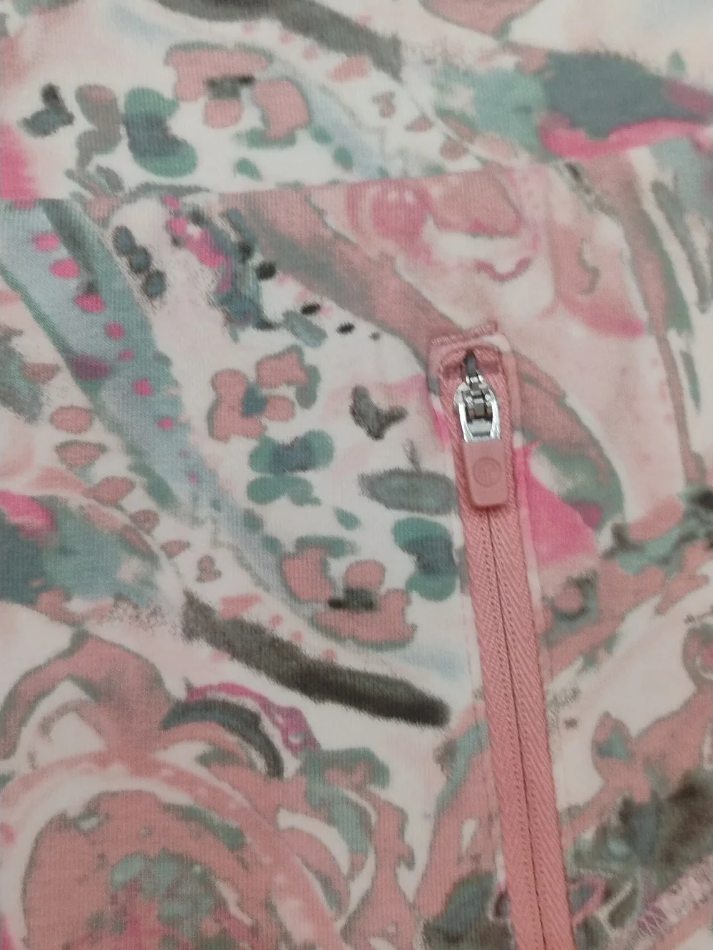 Talbots Pink & Mint Paisley Skirt/ Skirt SZ  M P